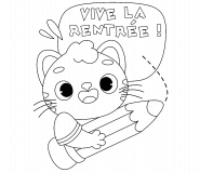 Vive la rentrée des classes ! - coloriage n° 658