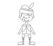 Pinocchio - coloriage n° 707