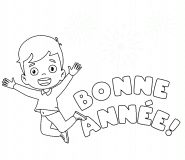 Bonne et exaltante <br>année 2024 ! - coloriage n° 725