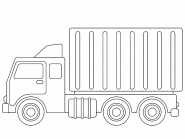 Petit camion - coloriage n° 745