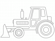 Tractopelle de chantier - coloriage n° 747