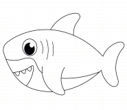 Requin rigolo - coloriage n° 797