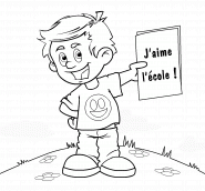 J'aime l'école ! - coloriage n° 80