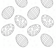 Oeufs de Pâques très joliment décorés - coloriage n° 802