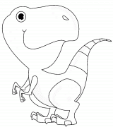Dinosaure rigolo - coloriage n° 810