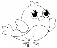 Petit oiseau - coloriage n° 811