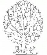 Arbre de Pâques - coloriage n° 818