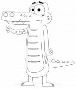 Hector l'alligator - coloriage n° 82