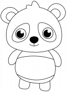 Petit Panda - coloriage n° 842