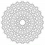 Mandala circulaire - coloriage n° 857