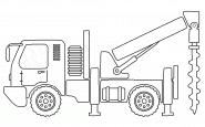 Engin de forage - coloriage n° 862