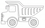 Camion minier - coloriage n° 869