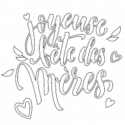 Pour souhaiter une joyeuse fête des mères ! - coloriage n° 877