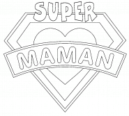 Super Maman ! - coloriage n° 880
