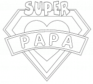 Super PAPA ! - coloriage n° 881