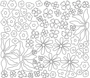 Fleurs multicolores  - coloriage n° 903