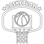 Panier de basket - coloriage n° 917