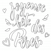 Pour souhaiter une Joyeuse Fête des Pères ! - coloriage n° 926