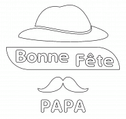 Bonne Fête PAPA - coloriage n° 942