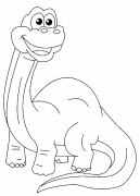 Dinosaure mignon - coloriage n° 944