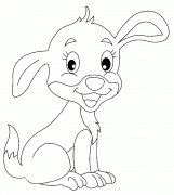 Chiot rigolo - coloriage n° 947