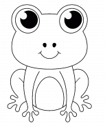 Grenouille rigolote - coloriage n° 955