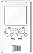 Console de jeux portable - coloriage n° 982