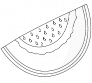 Tranche de melon - coloriage n° 984