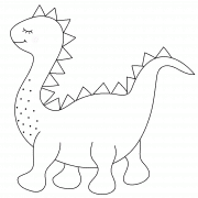 Bébé dinosaure - coloriage n° 992