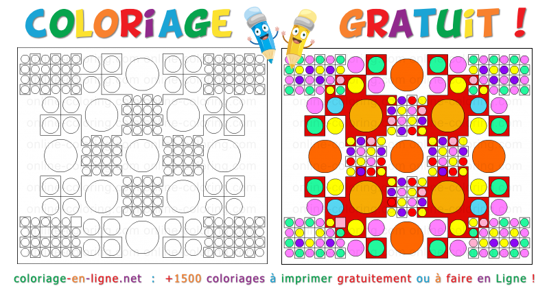 Coloriages formes géométriques￼ à imprimer